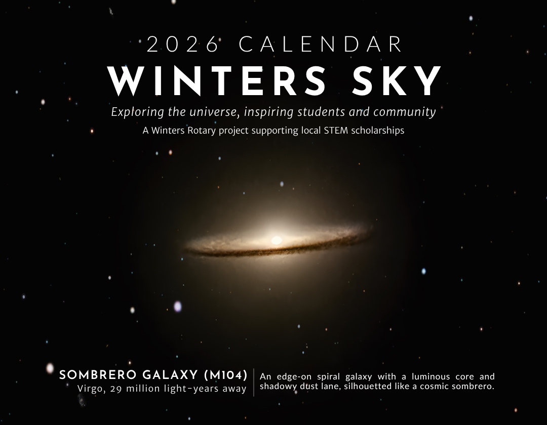 2026 Winters Sky Astronomy Calendar